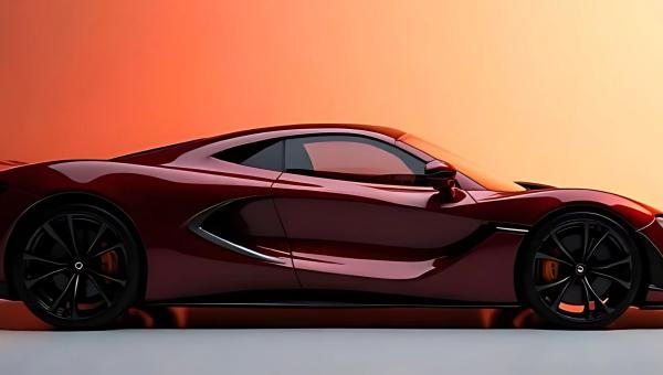 Metallic Dark Maroon Red